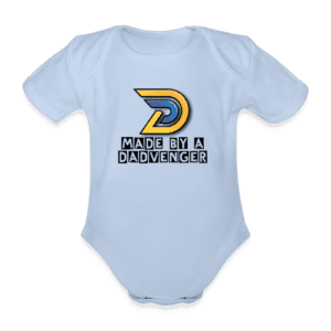 Made by a Dadvengers Baby Grow (3-6mths - Light Blue)