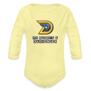 My Daddy's a Dadvenger Baby Grow (3-6mths - Yellow)